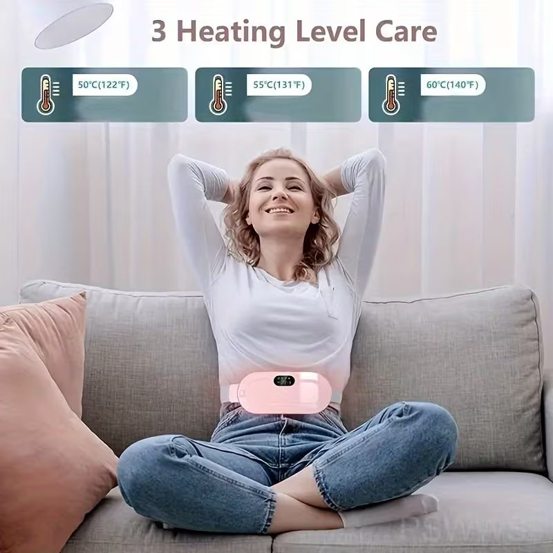 Buy 1 Get 1 Free Heating Pad for Menstrual, Designed for The Abdomen And Lower Back, This Electric Heating Belt Provides Warmth And Massage During Your Period