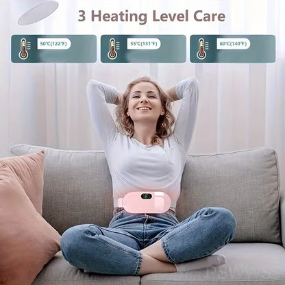 Buy 1 Get 1 Free Heating Pad for Menstrual, Designed for The Abdomen And Lower Back, This Electric Heating Belt Provides Warmth And Massage During Your Period